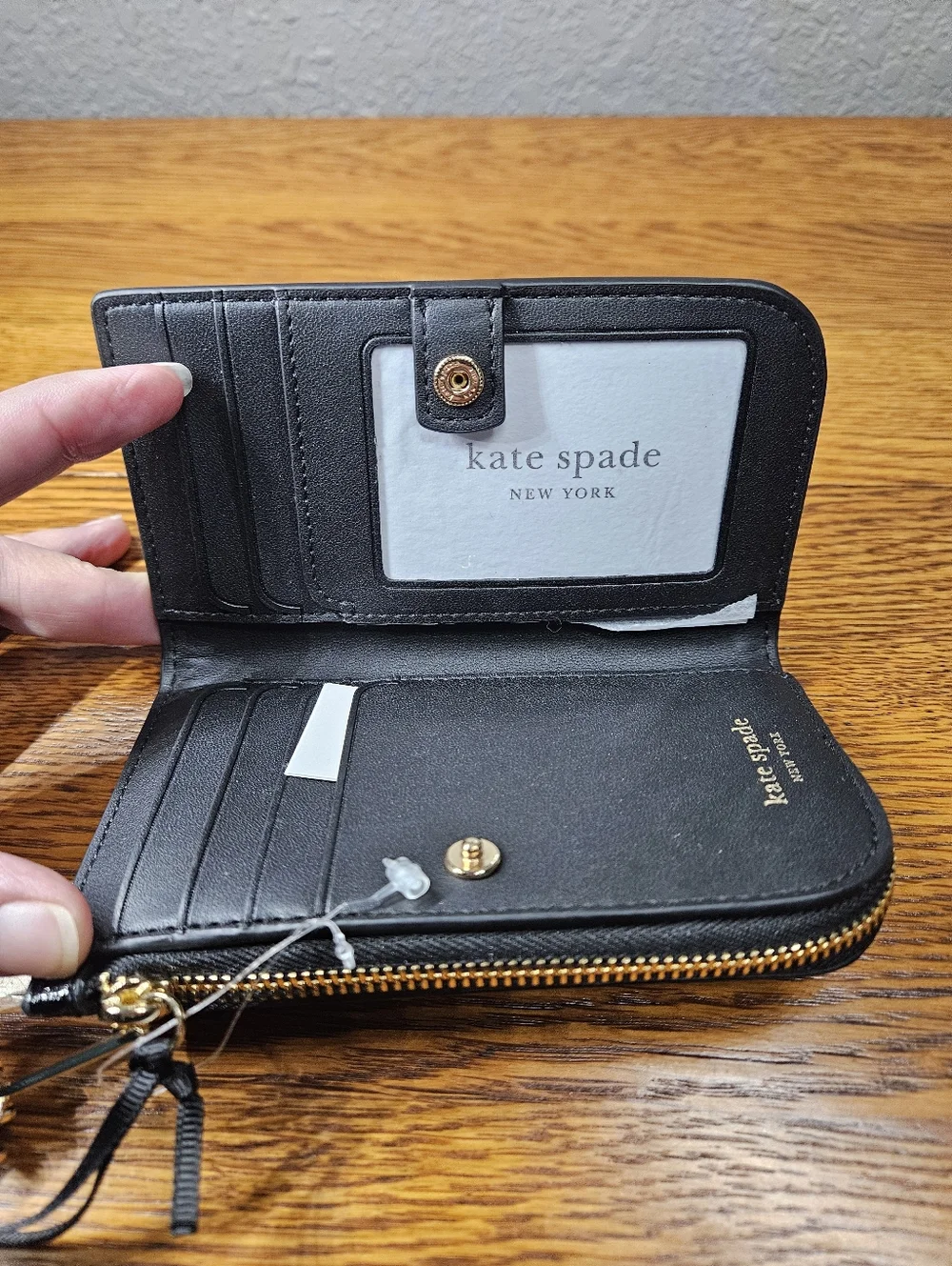 kate spade X Disney Tinker Bell Bi-Fold Wallet - Picture 6 of 7